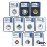 [10 Coins] 2019-S 1C-$1 10-Coin Sliver Proof Set N
