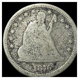 1876 Seated Liberty Quarter NICELY CIRCULATED