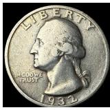 1932-S Silver Washington Quarter NICELY CIRCULATED
