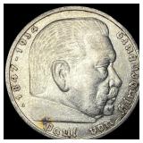 1935A Germany Silver 5 Reichsmark