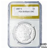 1887-S Morgan Silver Dollar PGA Brilliant UNC
