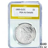 1900-O/CC Morgan Silver Dollar PGA AU Details