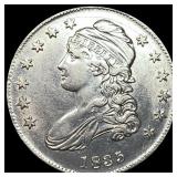 1835 Capped Bust Silver Half Dollar CLOSELY UNCIRC