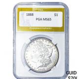 1888 Morgan Silver Dollar PGA MS65