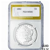 1882 Morgan Silver Dollar PGA MS66