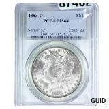 1883-O Morgan Silver Dollar PCGS MS64