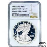 2020-W Silver Eagle NGC PF69 Ultra Cameo