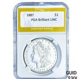 1887 Morgan Silver Dollar PGA Brilliant UNC