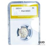 1925-S Buffalo Nickel PGA MS63