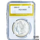 1904-O Morgan Silver Dollar PGA MS65