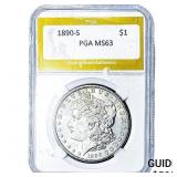 1890-S Morgan Silver Dollar PGA MS63