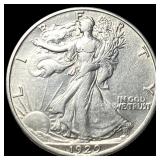 1929-D Silver Walking Liberty Half Dollar  CLOSEL