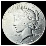 1934 Peace Silver Dollar SUPERB GEM BU