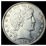 1912-D Silver Barber Half Dollar NICELY CIRCULATED