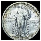 1920-S Silver Standing Liberty Quarter CHOICE  AU