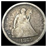 1875-S Seated Twenty Cent Piece NICELY  CIRCULATE