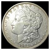 1902 Silver Morgan Dollar NEARLY UNCIRCULATED