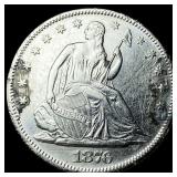 1876-S Silver Half Dollar CLOSELY UNCIRCULATED