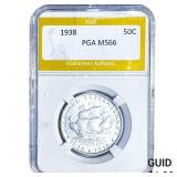 1938 Delaware Half Dollar PGA MS66