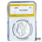 1890 Morgan Silver Dollar PGA MS63