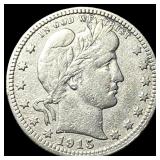 1915-D Barber Quarter NEARLY UNCIRCULATED