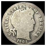 1905-O Silver Barber Dime NICELY CIRCULATED