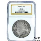 1885-O Morgan Silver Dollar NGC MS65