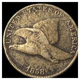 1858 Copper-Nickel Flying Eagle Cent HIGH  GRADE
