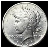 1921 Silver Peace Dollar CLOSELY UNCIRCULATED