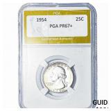 1954 Washington Silver Quarter PGA PR67+
