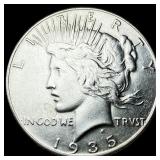 1935 Silver Peace Dollar CHOICE AU