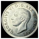 1937 Canada Silver Dollar CLOSELY UNCIRCULATED