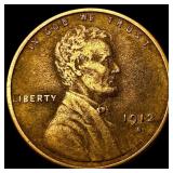 1912-S Lincoln Wheat Cent NEARLY UNCIRCULATED
