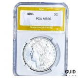 1886 Morgan Silver Dollar PGA MS66
