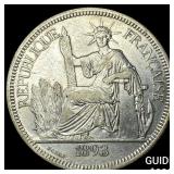 1893A French Indo-China .7813oz Silver Piastre