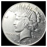 1935 Silver Peace Dollar CLOSELY UNCIRCULATED