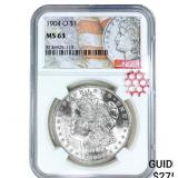 1904-O Morgan Silver Dollar NGC MS63