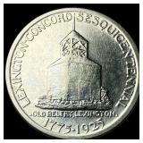 1925 Silver Lexington-Concord Sesquicentennial Hal