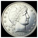 1903 Silver Barber Half Dollar CLOSELY UNCIRCULATE