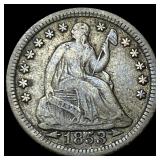 1853 Arrows Seated Liberty Half Dime HIGH GRADE