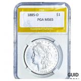 1885-O Morgan Silver Dollar PGA MS65