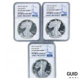 [3 Coins] 2022-W Silver Eagle NGC PF70 Ultra Cameo