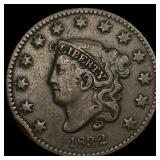 1832 Coronet Head Large Cent LIGHTLY  CIRCULATED
