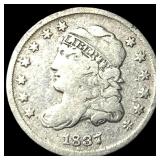 1837 Capped Bust Half Dime SUPERB GEM BU
