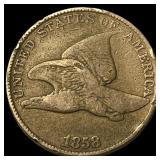 1858 Copper-Nickel Flying Eagle Cent HIGH  GRADE