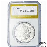1886 Morgan Silver Dollar PGA Brilliant UNC