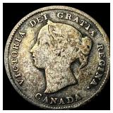 1894 Canada Silver 5 Cents LIGHTLY CIRCULATED