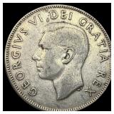 1951 Canada Silver 50 Cents LIGHTLY  CIRCULATED