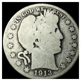 1913 Barber Half Dollar NICELY CIRCULATED