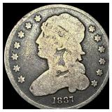 1837 Capped Bust Silver Quarter NICELY  CIRCULATE